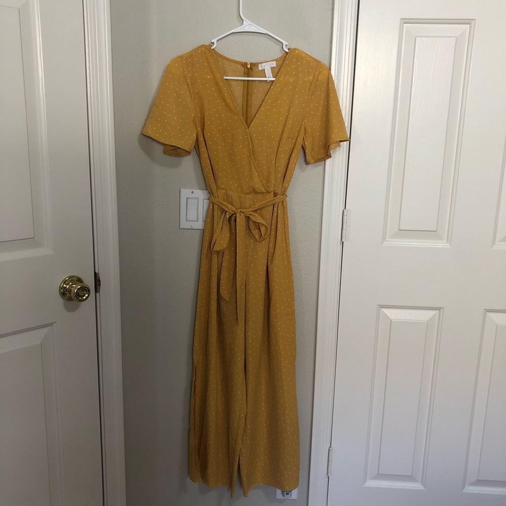 Leith mustard yellow jumpsuit